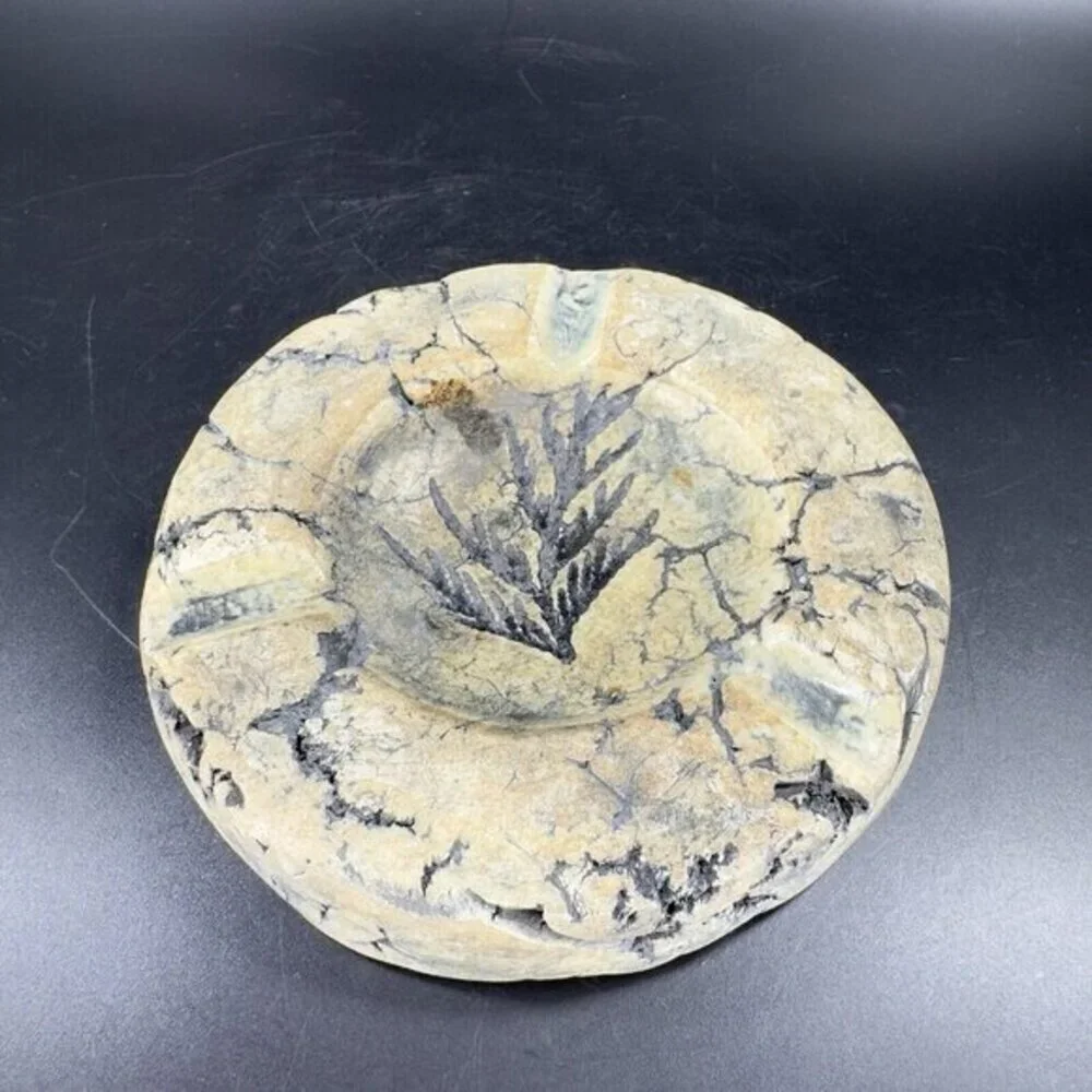 Stan Langtwait Shapes Of Clay Mt St Helens Ash Leaf Dish Tray‎ Ashtray Sculpture